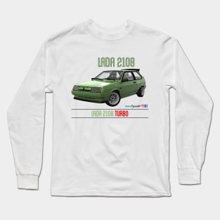 Lada 2108 Turbo Fern Green Long Sleeve T-Shirt